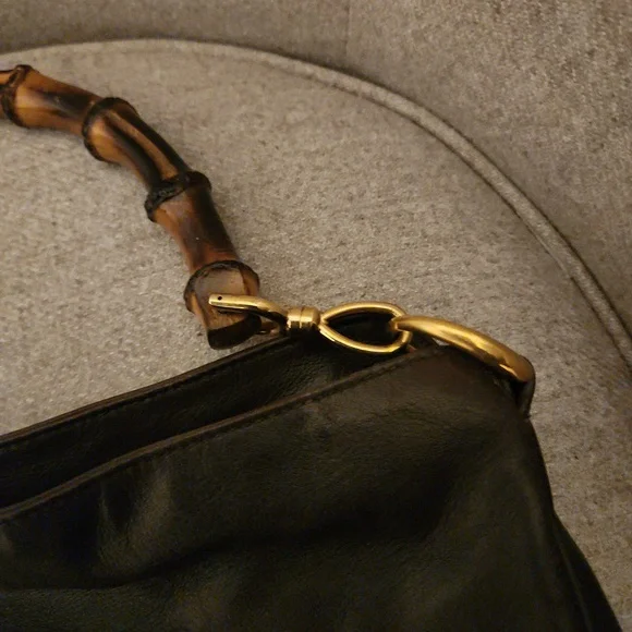 Vintage Gucci Diana Hobo bamboo leather purse - Picture 3 of 7